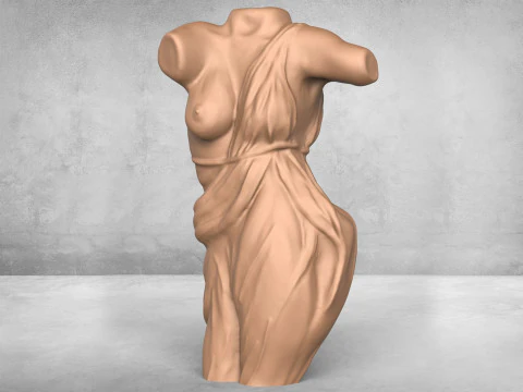 Est&aacute;tua corporal de mulher dan&ccedil;arina Modelo de Impressão 3D