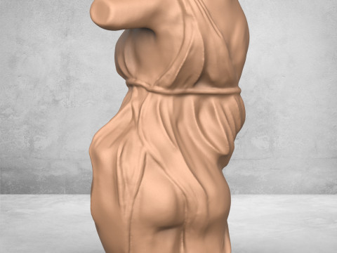Woman Dancer Body Statue 3D प्रिंट मॉडल