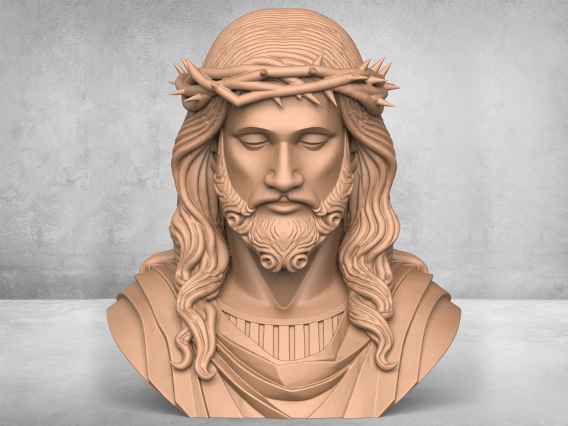 Jesus Christ Statue 3D प्रिंट मॉडल .c4d .max .obj .3ds .fbx .stl .blend 