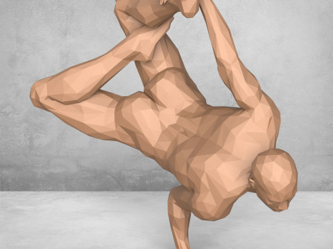 Dancing Man Statue Modelo de Impressão 3D