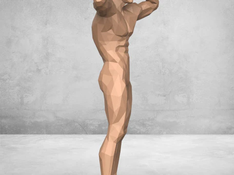 Muscular Man Statue 3D Print Model