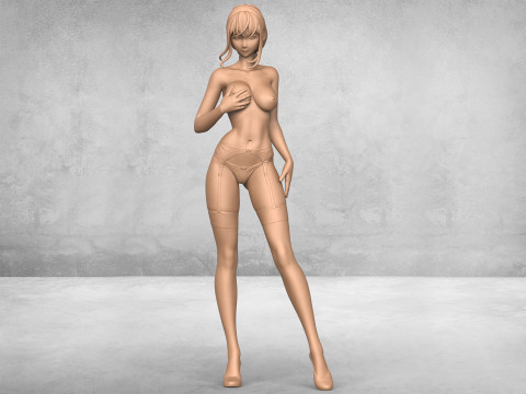 Beautiful Sexy Woman Model do druku 3D