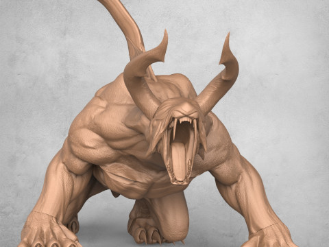 Monster Alien Animal Model Cetak 3D