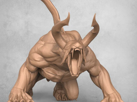 Canavar Uzaylı Hayvan 3D Baskı Modeli