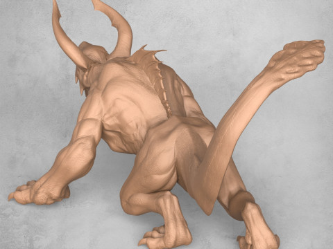Monster Alien Animal Model Cetak 3D