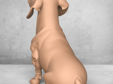 Dachshund Dog Modelo de Impressão 3D