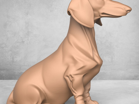 Dachshund Dog Modelo de Impressão 3D