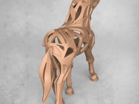 Modern Horse Statue 3D Print Model