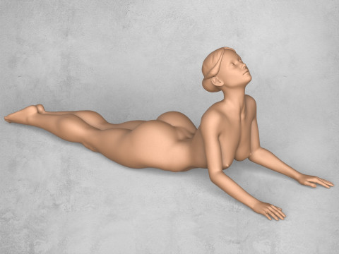 Yoga Female Pose Collection 3D प्रिंट मॉडल