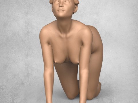 Yoga Female Pose Collection 3D प्रिंट मॉडल