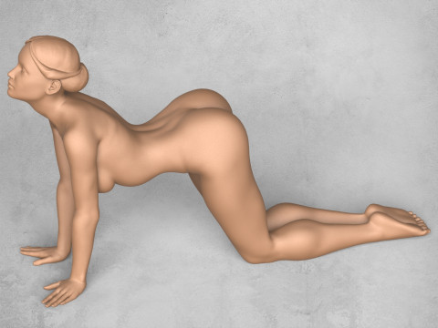 Yoga Female Pose Collection 3D प्रिंट मॉडल