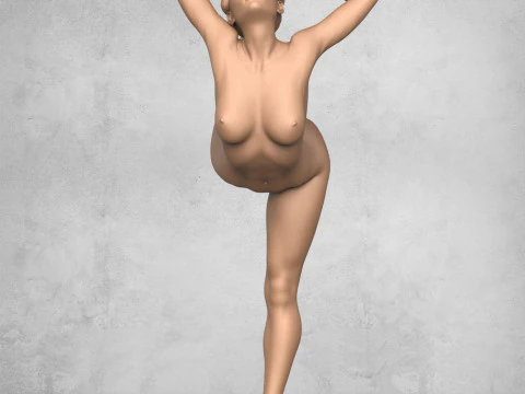 Yoga Female Pose Collection 3D Print Model