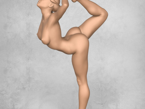 Yoga Female Pose Collection 3D प्रिंट मॉडल