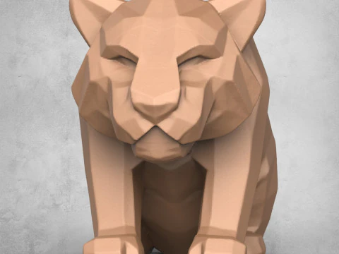 Tiger Pot 3D Print Model