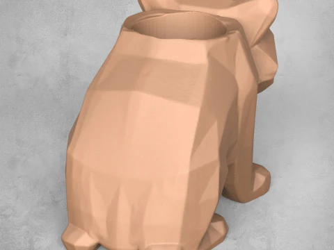Tiger Pot 3D Print Model