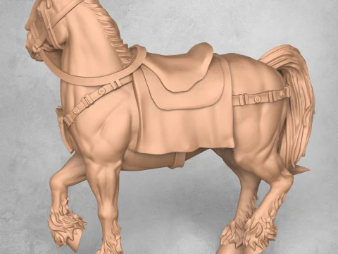 Re Cavallo Modello di stampa 3D