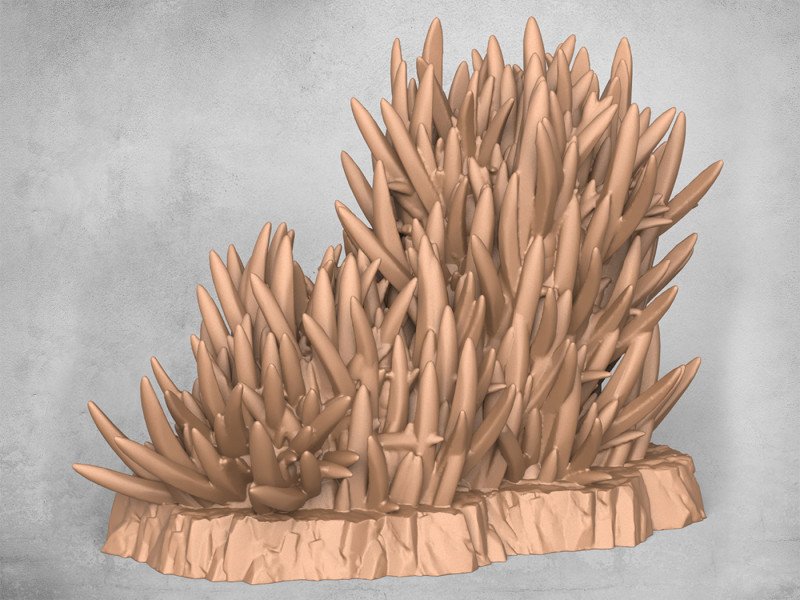 Wild Grass 3Dプリントモデル .c4d .max .obj .3ds .fbx .stl .blend 