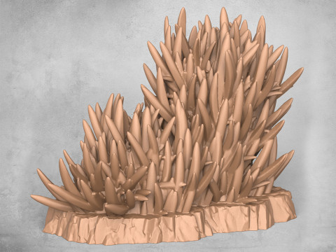 Wild Grass Model Cetak 3D