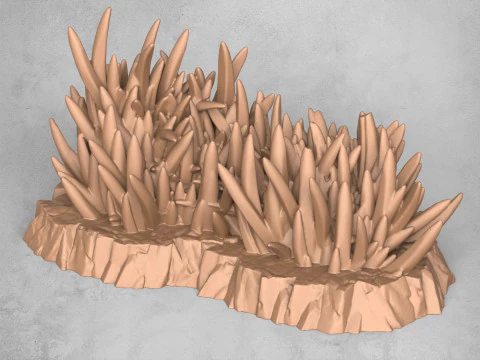 Erba selvaggia del deserto Modello di stampa 3D