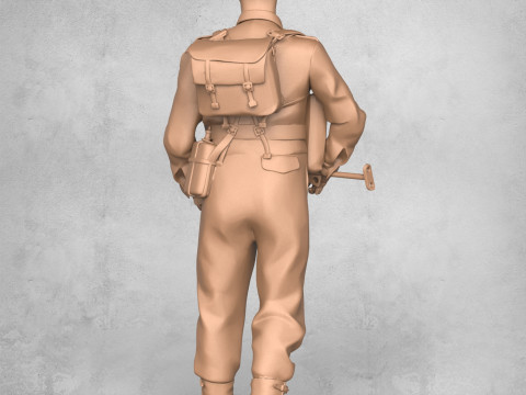 Army Standing Guard 3Dプリントモデル