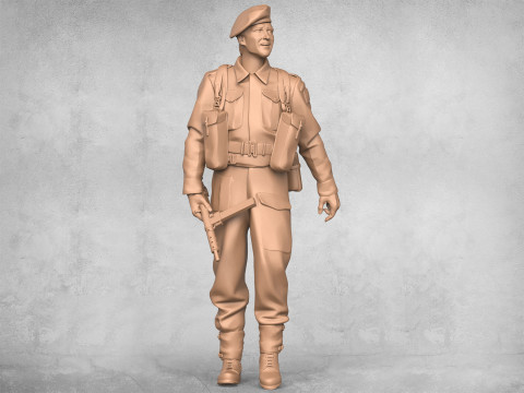 Happy Army Soldier 3Dプリントモデル