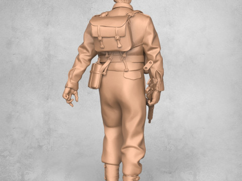 Happy Army Soldier 3Dプリントモデル