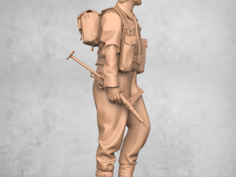 Happy Army Soldier 3Dプリントモデル