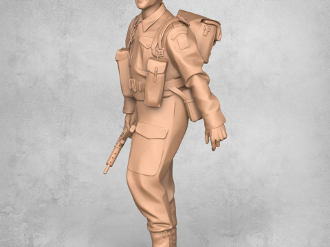 Happy Army Soldier 3Dプリントモデル
