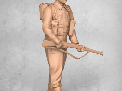 Military Soldier Statue 3D 打印模型