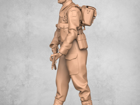 Military Soldier Statue 3D 打印模型
