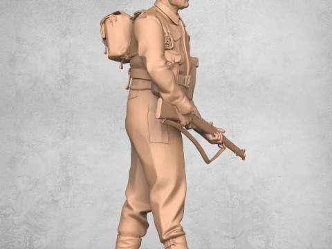 Military Soldier Statue 3D 打印模型