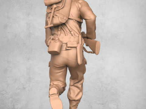 Running Military Soldier 3D प्रिंट मॉडल