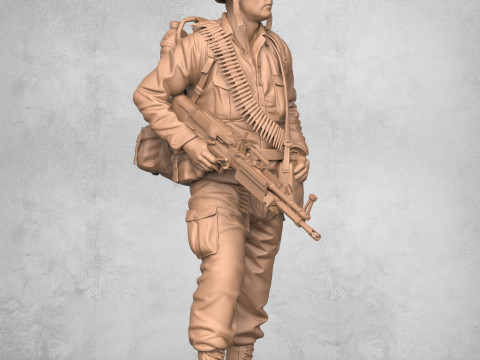 Modern Army Soldier Modello di stampa 3D