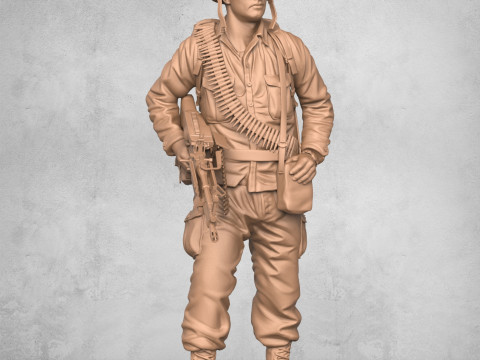 Modern Army Soldier Modello di stampa 3D