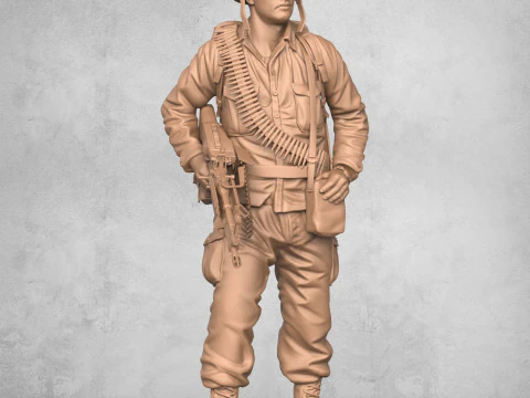 Modern Army Soldier 3D Print Model