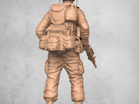 Modern Army Soldier Modello di stampa 3D