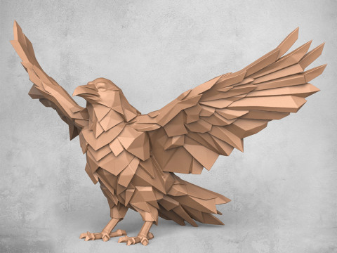 Crow Decorative Statue Modelo de Impressão 3D