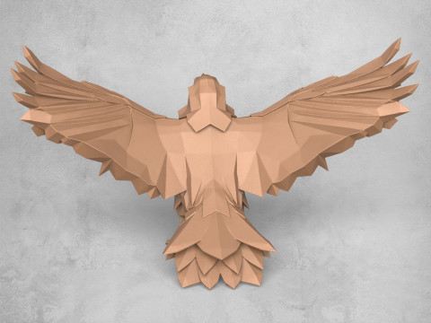 Crow Decorative Statue Modelo de Impressão 3D