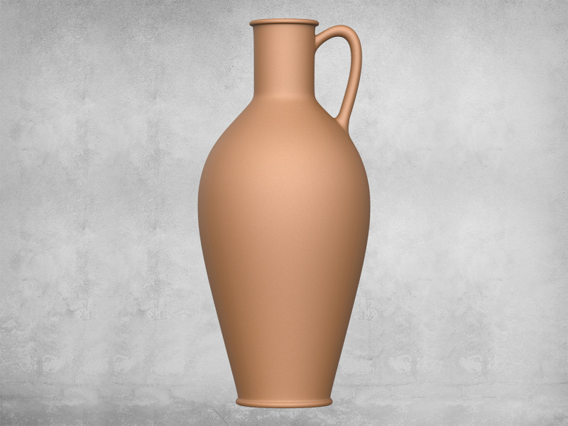 Pottery Vessel 01 3D 프린트 모델 .c4d .max .obj .3ds .fbx .stl .blend 