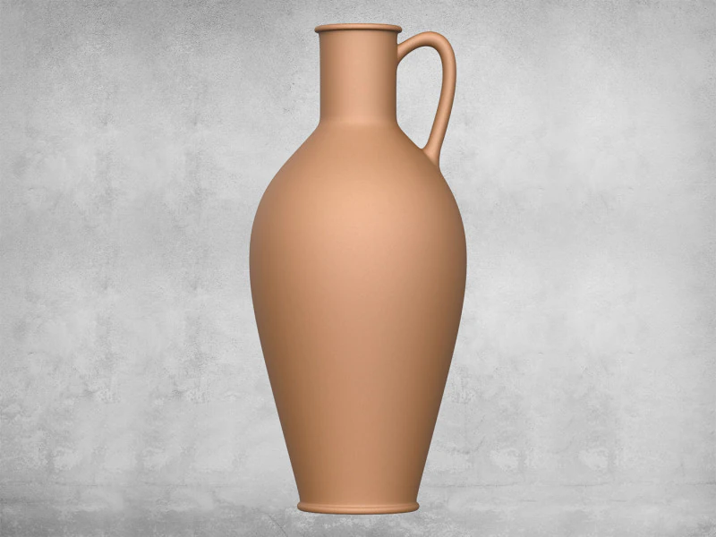 Pottery Vessel 01 3D Print Model .c4d .max .obj .3ds .fbx .stl .blend 