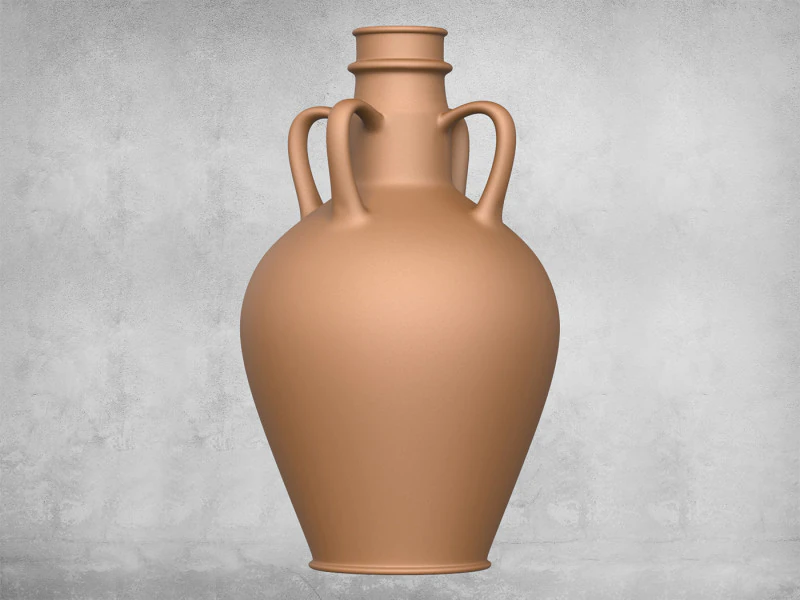 Vaso in ceramica 03 Modello di stampa 3D .c4d .max .obj .3ds .fbx .stl .blend