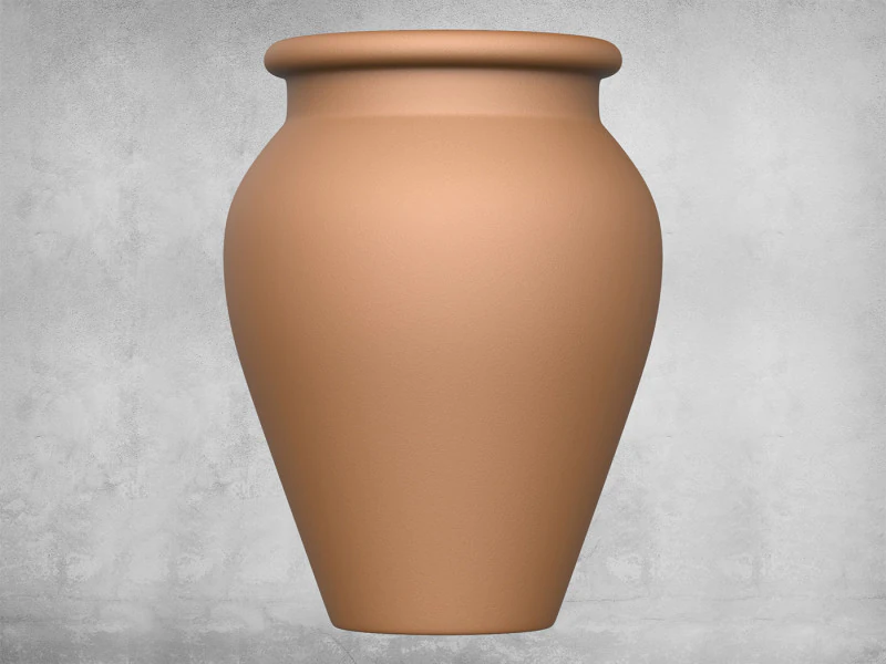 Pottery Vessel 05 3D Print Model .c4d .max .obj .3ds .fbx .stl .blend 