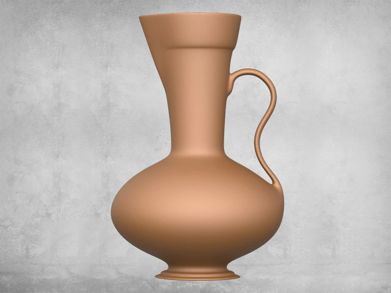 Pottery Vessel 06 3D Print Model .c4d .max .obj .3ds .fbx .stl .blend 