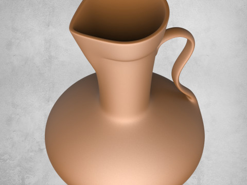 Pottery Vessel Collection 8 Pottery Vessels 3D Print Model