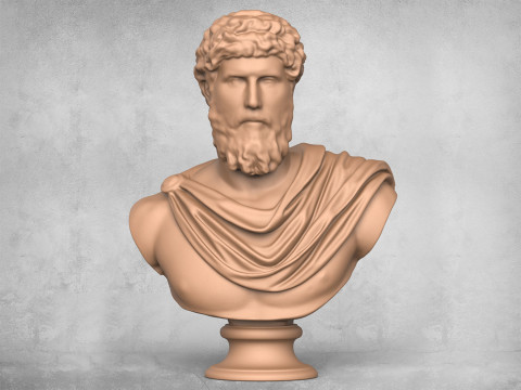 Lucius Verus Statue Model Cetak 3D