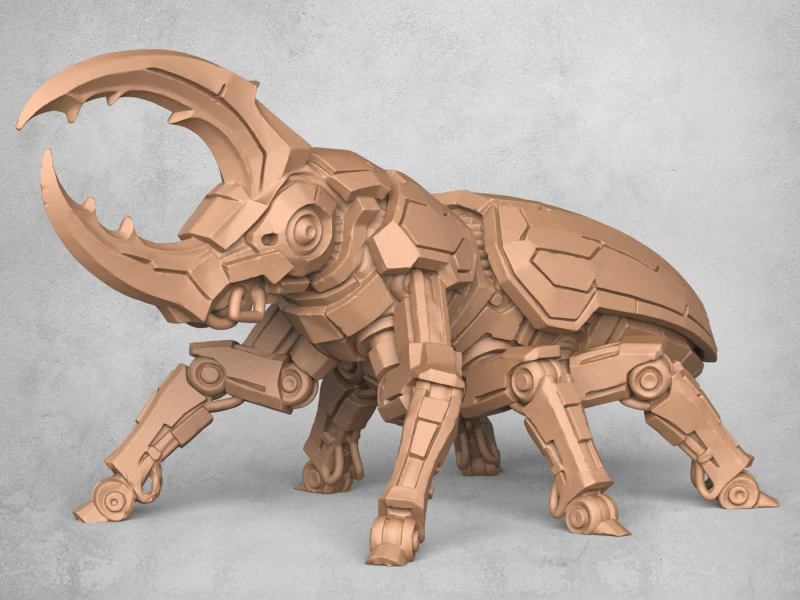 Robot scarabeo cervo Modello di stampa 3D .c4d .max .obj .3ds .fbx .stl .blend