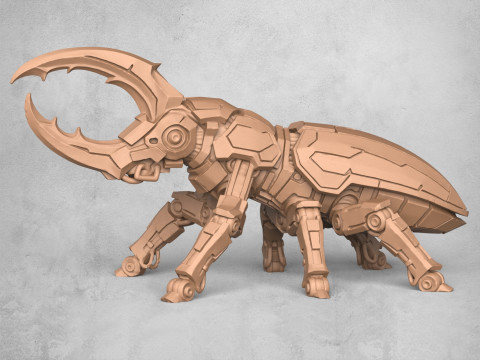 Stag Beetle Robot Modelo de Impressão 3D