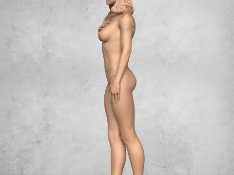 Beautiful Sexy Girl 3D Print Model
