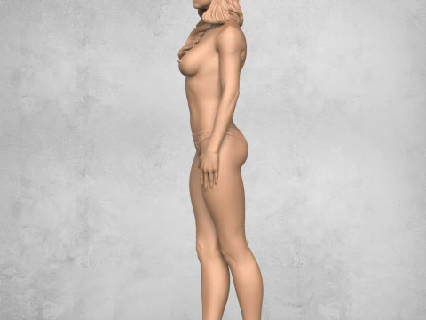 Beautiful Sexy Girl 3D Print Model