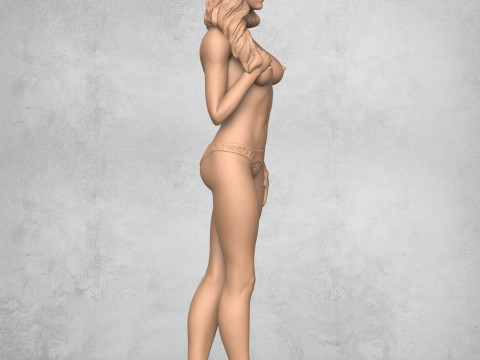 Beautiful Sexy Girl 3D Print Model